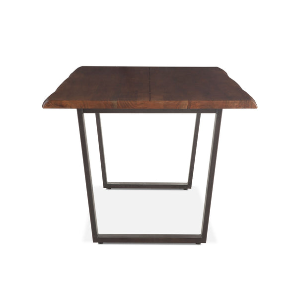 Loft 72-Inch Acacia Wood Dining Table in Dark Walnut Finish