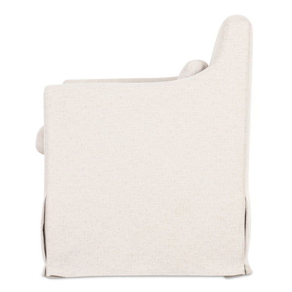 Moe's Lydia Slipcover Dining Chair with Lumbar Pillow