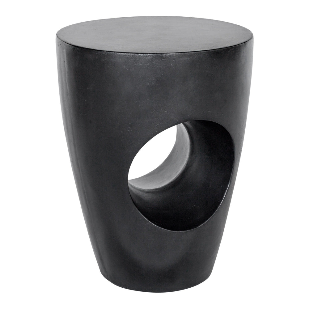 Moe's Aylard Outdoor Stool Black Concrete