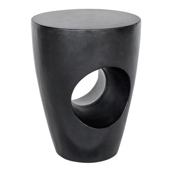 Moe's Aylard Outdoor Stool Black Concrete