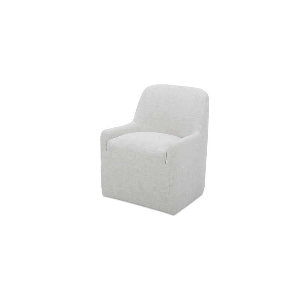 Maisie Rolling Dining Chair in Flecked Oat