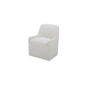 Maisie Rolling Dining Chair in Flecked Oat
