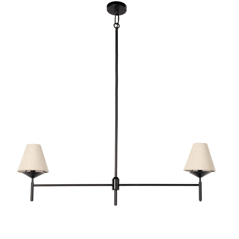 Dodie Linear Chandelier In Jet Black