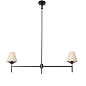 Dodie Linear Chandelier In Jet Black