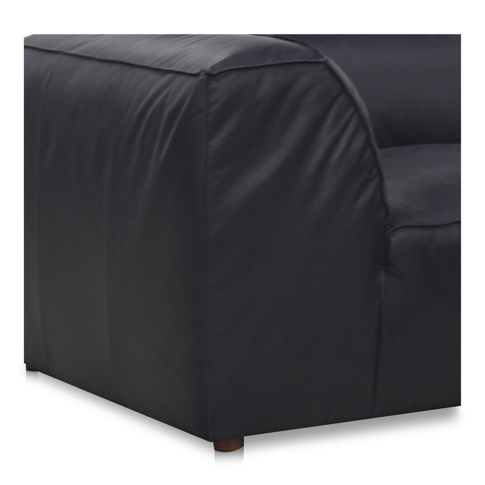 Form Signature Modular Sectional in Vantage Black Leather