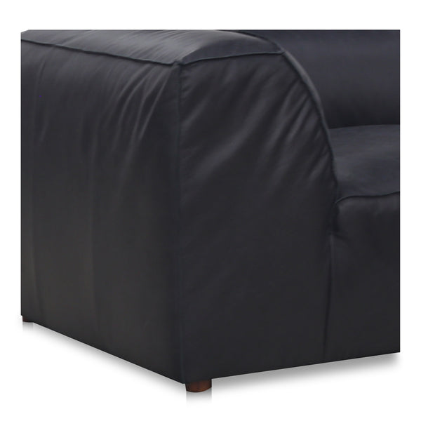 Form Signature Modular Sectional in Vantage Black Leather