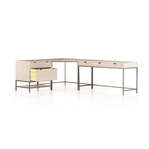 Trey Desk System - Dove Poplar