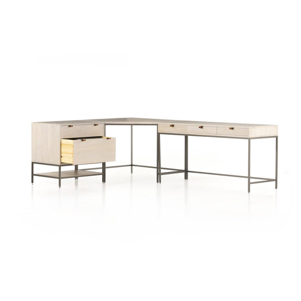 Trey Desk System - Dove Poplar