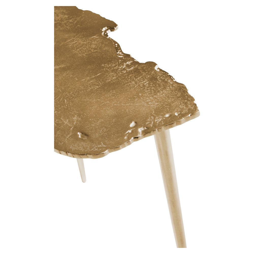 Needle Side Table | Aged Gold