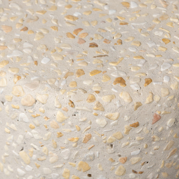 Orlan Outdoor End Table In Pure Terrazzo