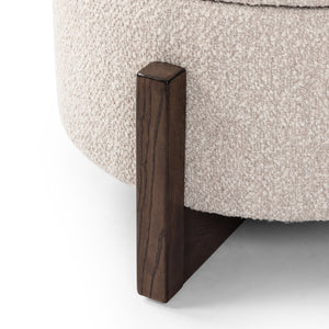 Esben Storage Ottoman In 25" In Sattley Fog