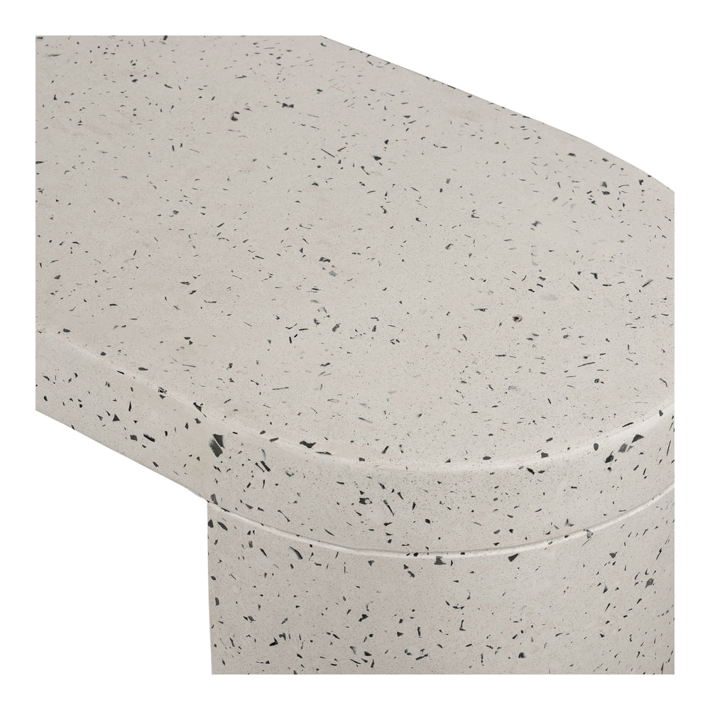 Moe's Lyon Outdoor Bench in Grey Terrazzo