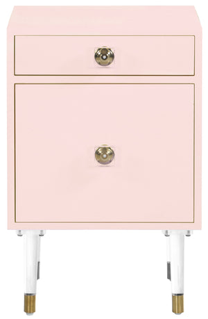 Todd Side Table In Pink Matte