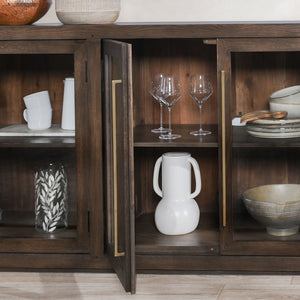 Bradley Solid Wood 6-Drawer Cabinet - Landmark Brown
