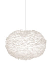 Eos XL Plug-In Pendant in White with White Cord