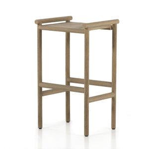 Kyla Outdoor Stool In Brown/Sand In Bar