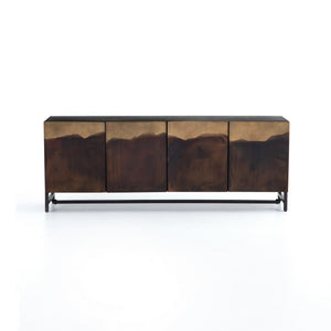 Stormy Media Console in Aged Brown