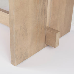 Aida 84L Light Brown Wood Dining Table