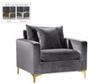 Lucy Chair In Grey Velvet