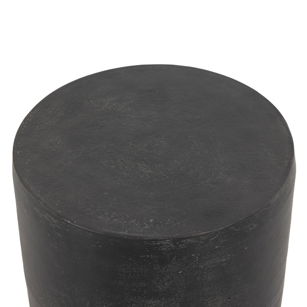 Basil Outdoor Drink Table In Aged Grey