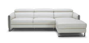Kendal Premium Leather Sectional In Right hand Facing