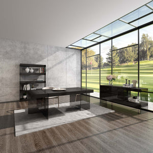 Reese Buffet in Grey High Gloss
