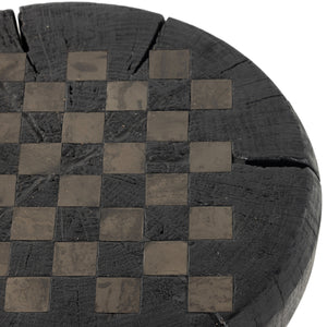 Chess Table In Carbonized Black