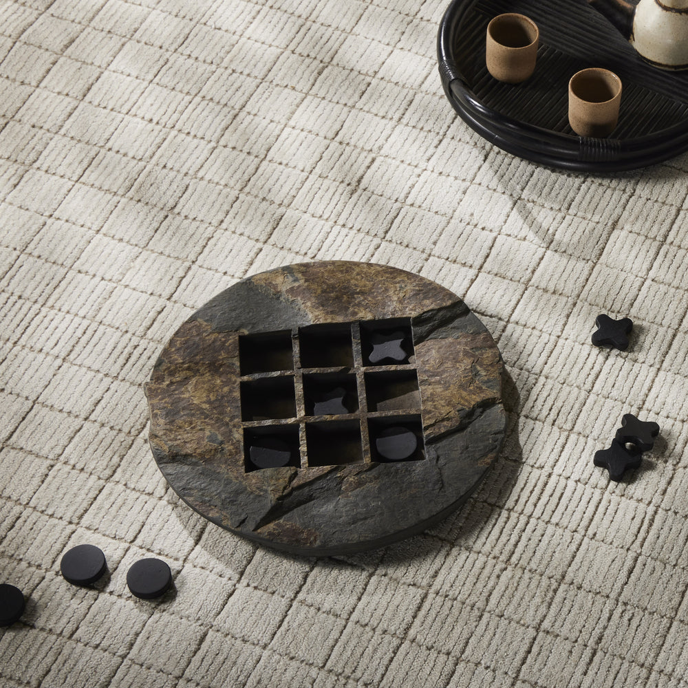 Stone Tic Tac Toe In Grey Stone