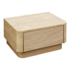 Moe's Round Off Small Nightstand in Light Oak
