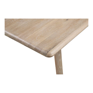 Moe's Malibu Dining Table in White Oak