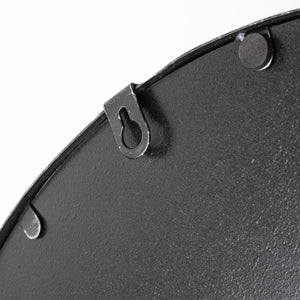Piers (Set of 2) Black Metal Mirrored Round Trays