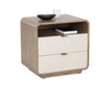 KAYDEN NIGHTSTAND - OYSTER SHAGREEN
