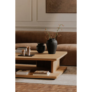 Moe's Casey Large Coffee Table in Rustic Oak