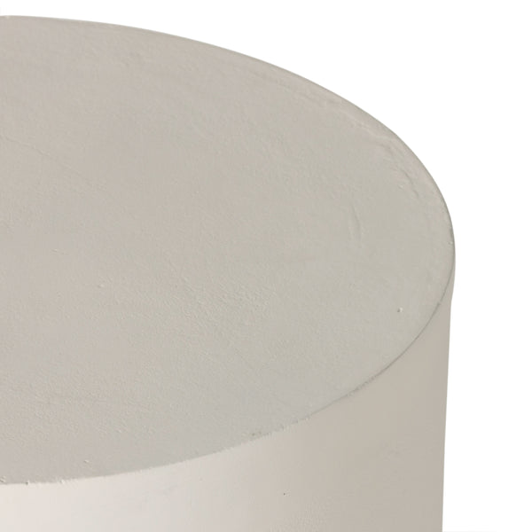 Basil Outdoor Drink Table In Matte White