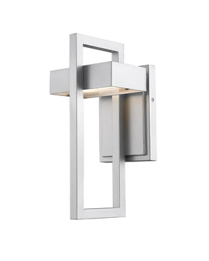 Luttrel 1 Light Outdoor Wall Sconce in Silver Finish