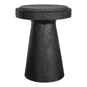 Moe's Book Accent Table Black Cement & Terrazzo