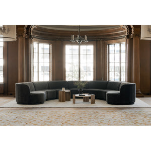 Moe's Dala Marble & Oak Coffee Table