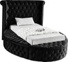 Lorena Twin Bed In Black Velvet