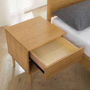 Ria 1 Drawer Nightstand, Caramelized