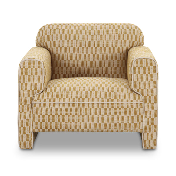 Moe's Leo Accent Chair in Chartreuse