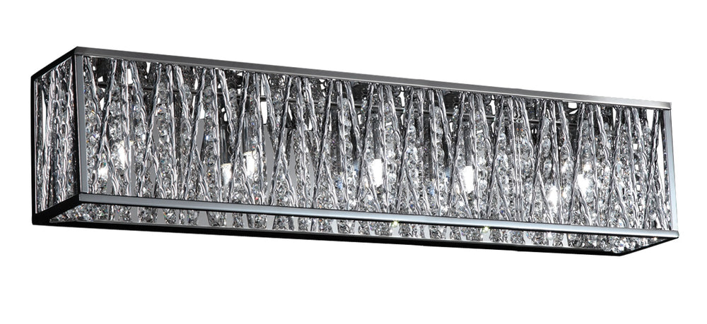 Terra 5 Light Vanity  in Chrome Finish