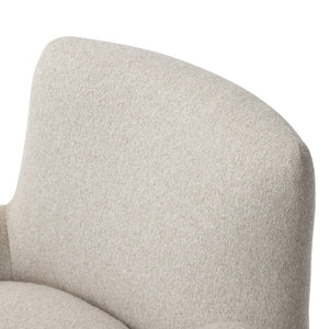Reed Swivel Chair In Crete Pebble
