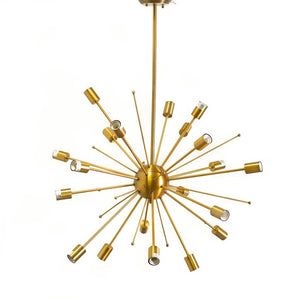 Edisonna II (38"D) Gold Sputnik Twenty Bulb Chandelier