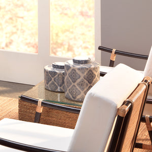 Oran Ceramic Decorative Canisters (Set of 2)