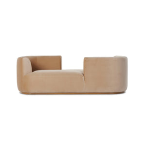 Deandra Tete A Tete Chaise In Surrey Camel