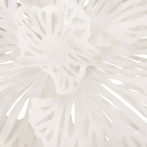 Flower Wall Art White, Medium