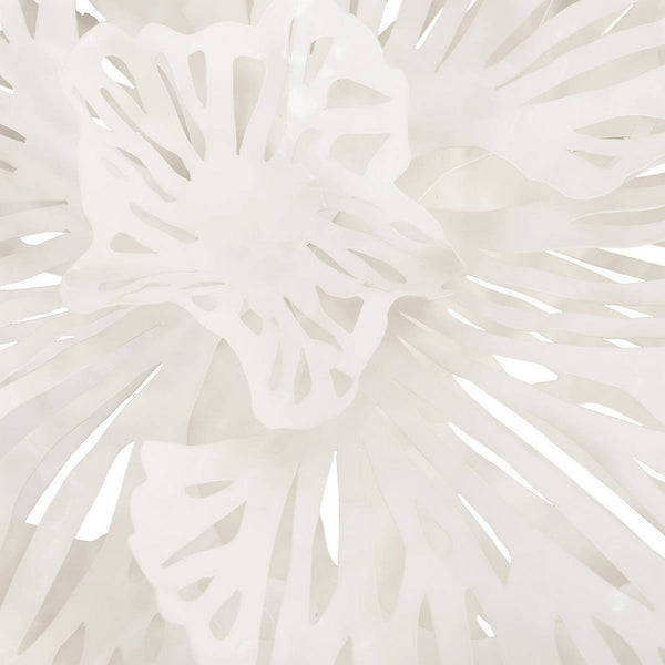 Flower Wall Art White, Medium