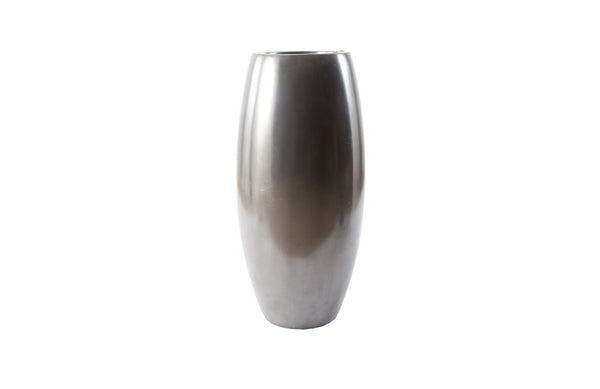 Elonga Planter, Polished Aluminum, Medium