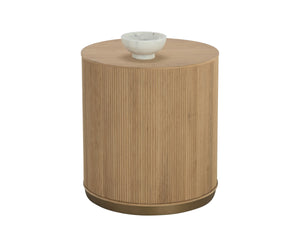 KALLA SIDE TABLE - RUSTIC OAK