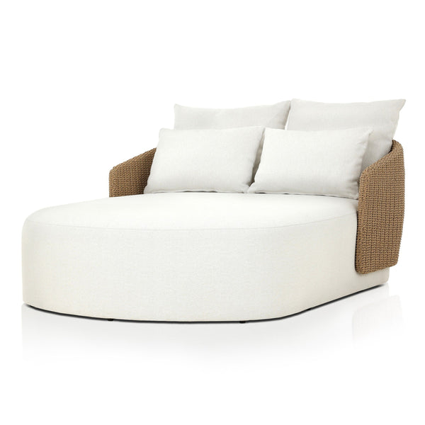 Maven Outdoor Double Chaise - Faux Hyacinth